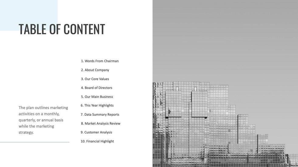 Annual-Report-Deck Slides Blue Light Black and White Minimal and Simple Presentation Annual Report Template S04212301 powerpoint-template keynote-template google-slides-template infographic-template