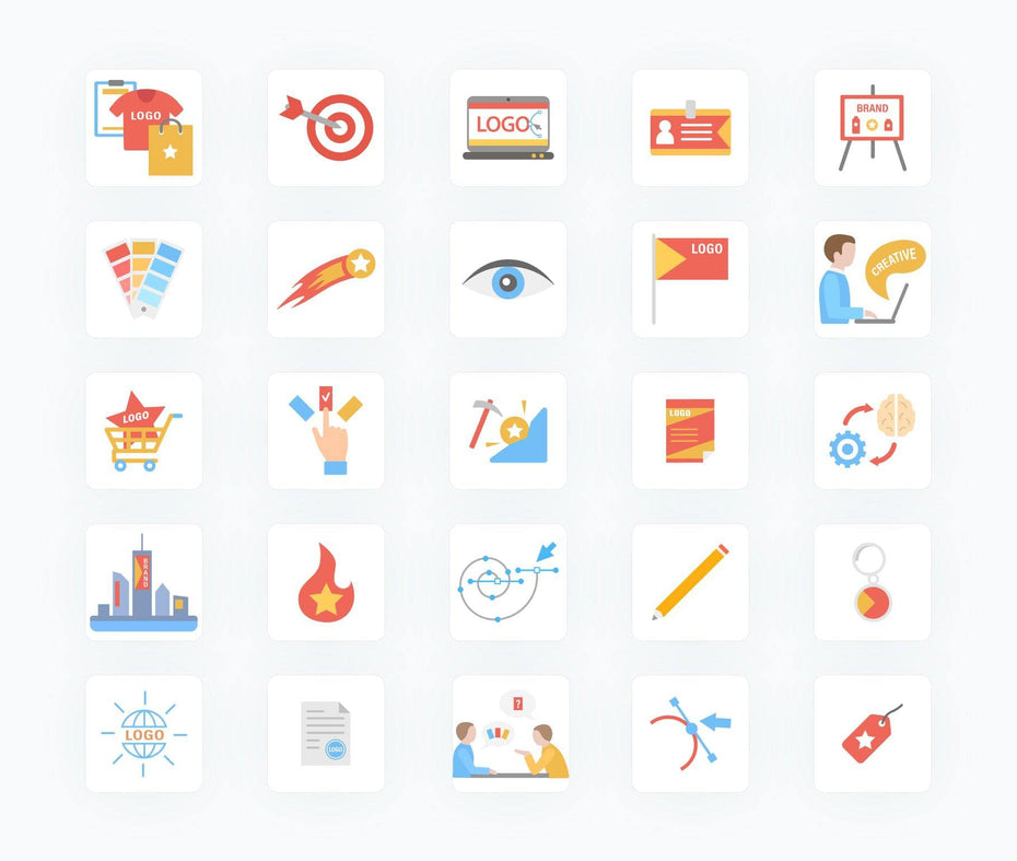 Branding-Flat-Vector-Icons Icons Branding Flat Vector Icons S02142202 powerpoint-template keynote-template google-slides-template infographic-template