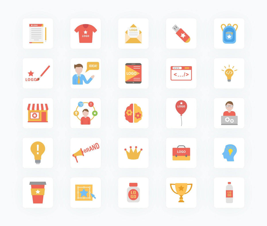 Branding-Flat-Vector-Icons Icons Branding Flat Vector Icons S02142203 powerpoint-template keynote-template google-slides-template infographic-template