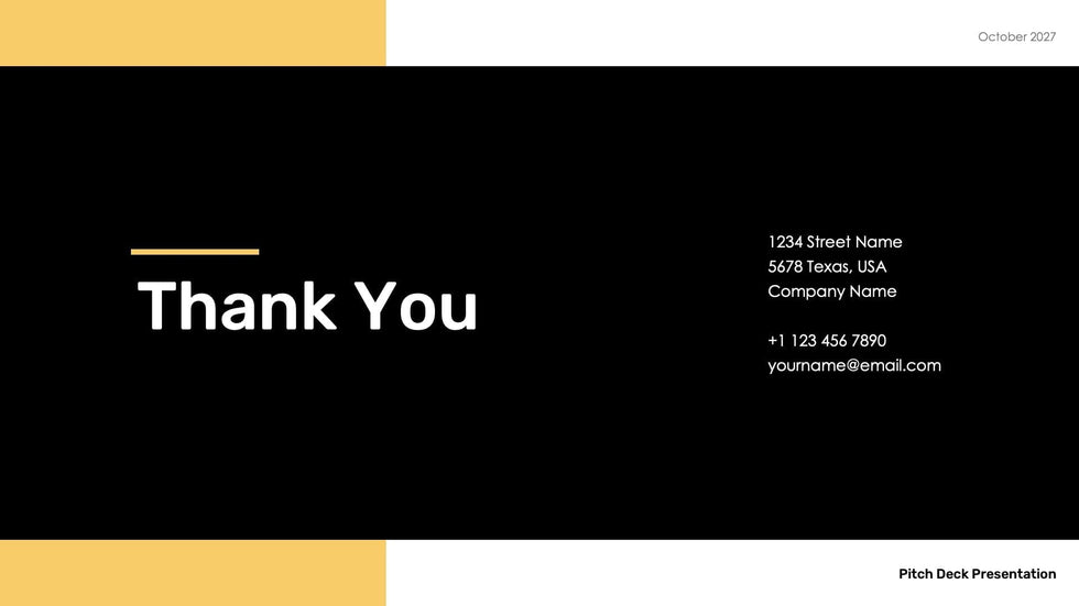 Business-Proposal-Deck Slides Black Medium Yellow Modern and Simple Presentation Business Proposal Template S10112201 powerpoint-template keynote-template google-slides-template infographic-template