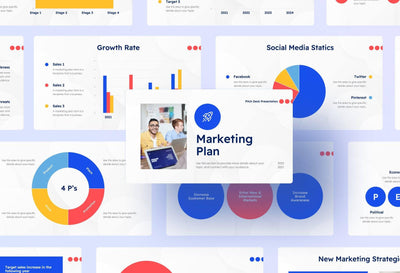 Business-Proposal-Deck Slides Red Yellow Blue Modern and Professional Presentation Marketing Plan Template S10272201 powerpoint-template keynote-template google-slides-template infographic-template