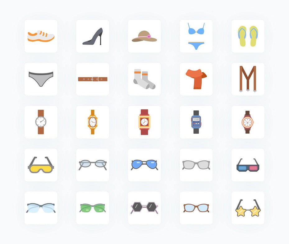Clothe-Items-Flat-Vector-Icons Icons Clothe Items Flat Vector Icons S02142202 powerpoint-template keynote-template google-slides-template infographic-template