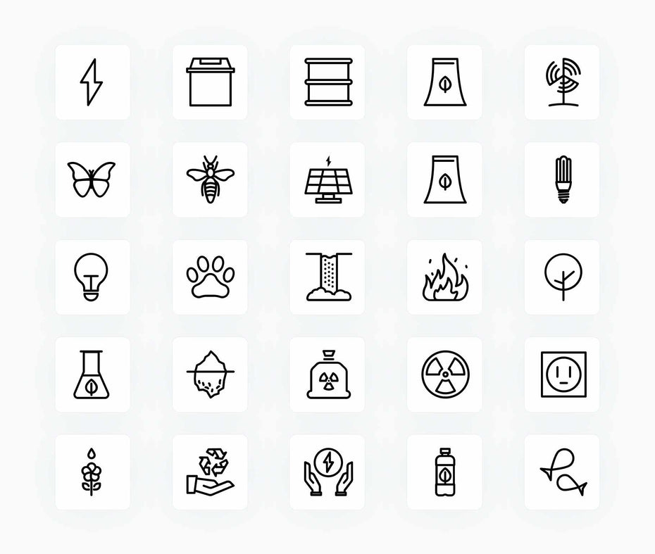 Ecology-Outline-Vector-Icons Icons Ecology Outline Vector Icons S12172101 powerpoint-template keynote-template google-slides-template infographic-template