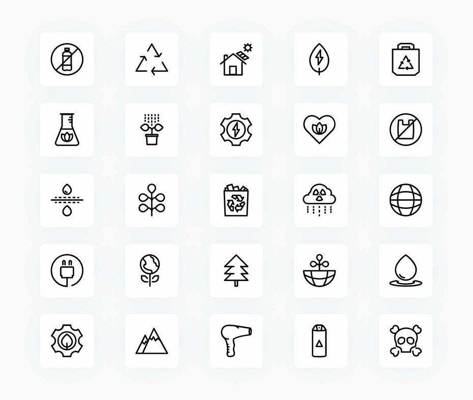 Ecology-Outline-Vector-Icons Icons Ecology Outline Vector Icons S12172103 powerpoint-template keynote-template google-slides-template infographic-template