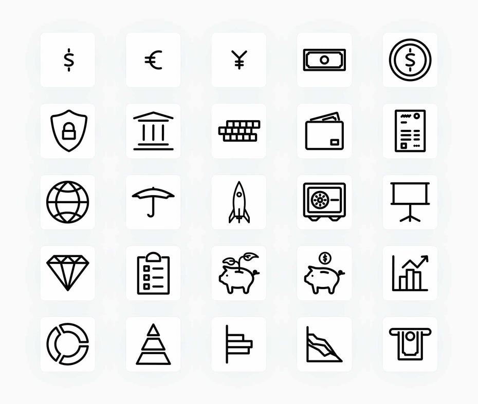 Finance-Outline-Vector-Icons Icons Finance Outline Vector Icons S12162101 powerpoint-template keynote-template google-slides-template infographic-template
