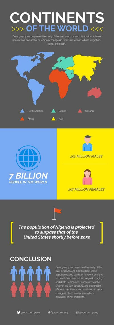 Maps-Infographics Infographics Continents of the World Maps Infographic Template powerpoint-template keynote-template google-slides-template infographic-template