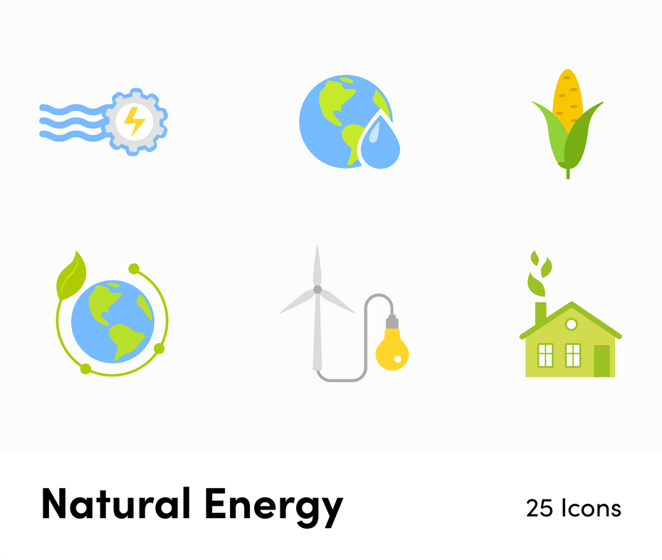 Natural Energy-Flat-Vector-Icons Icons Natural Energy Flat Vector Icons S12092101 powerpoint-template keynote-template google-slides-template infographic-template