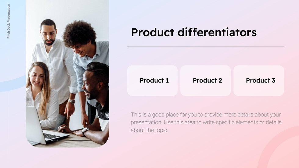 Pitch-Deck-Slides Slides Red and Blue Gradient and Professional Presentation Sales Deck Template S11012201 powerpoint-template keynote-template google-slides-template infographic-template