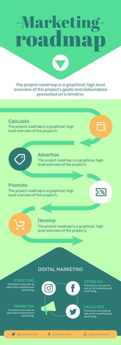 Roadmap Infographics V4-Roadmap-Powerpoint-Keynote-Google-Slides-Adobe-Illustrator-Infografolio