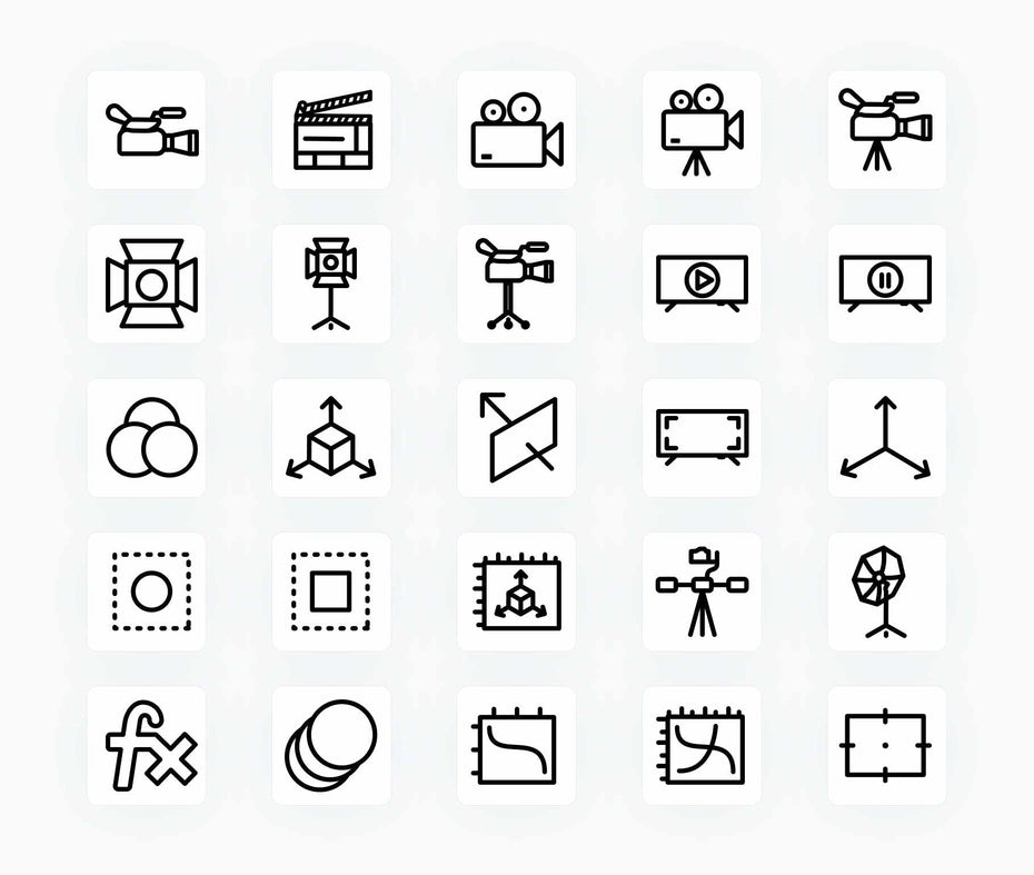 Video-Outline-Vector-Icons Icons Video Outline Vector Icons S12162101 powerpoint-template keynote-template google-slides-template infographic-template
