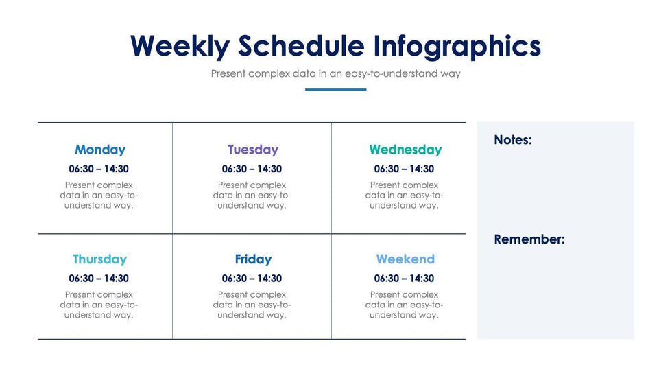 Weekly Schedule -Slides Slides Weekly Schedule Slide Infographic Template S03032218 powerpoint-template keynote-template google-slides-template infographic-template