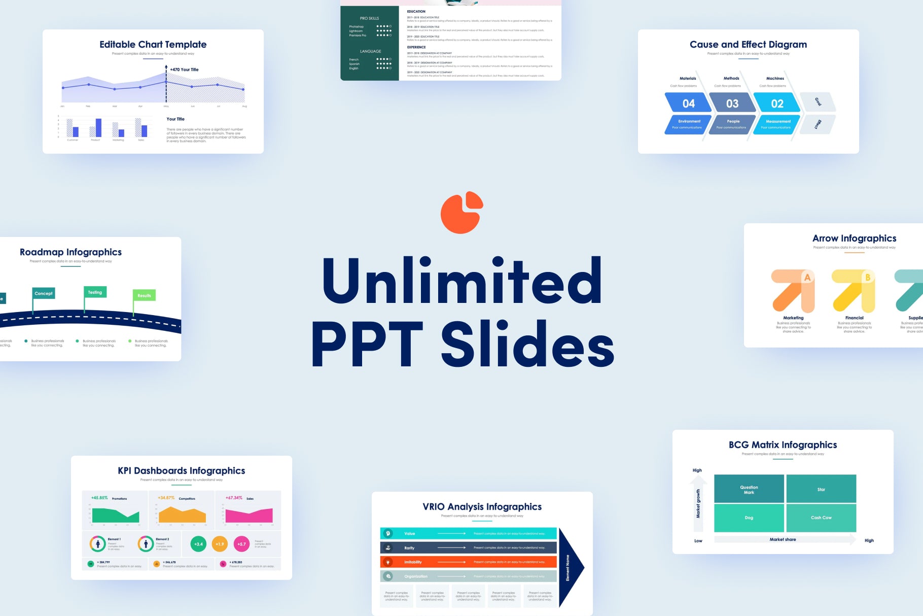 image of various power point slide templates