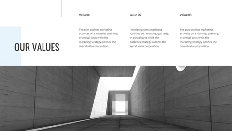 Annual-Report-Deck Slides Blue Light Black and White Minimal and Simple Presentation Annual Report Template S04212301 powerpoint-template keynote-template google-slides-template infographic-template