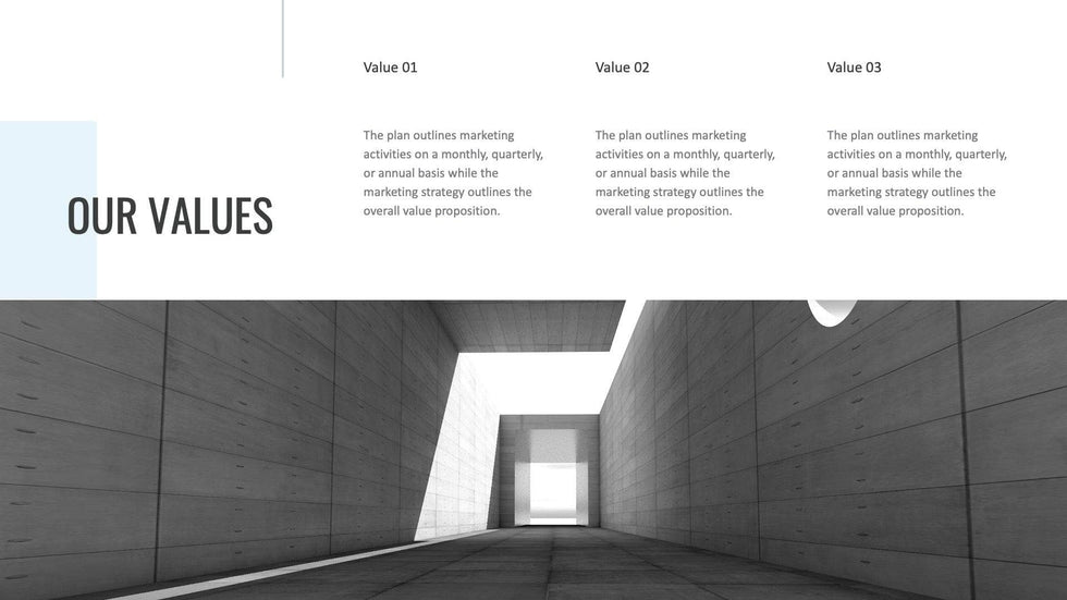 Annual-Report-Deck Slides Blue Light Black and White Minimal and Simple Presentation Annual Report Template S04212301 powerpoint-template keynote-template google-slides-template infographic-template