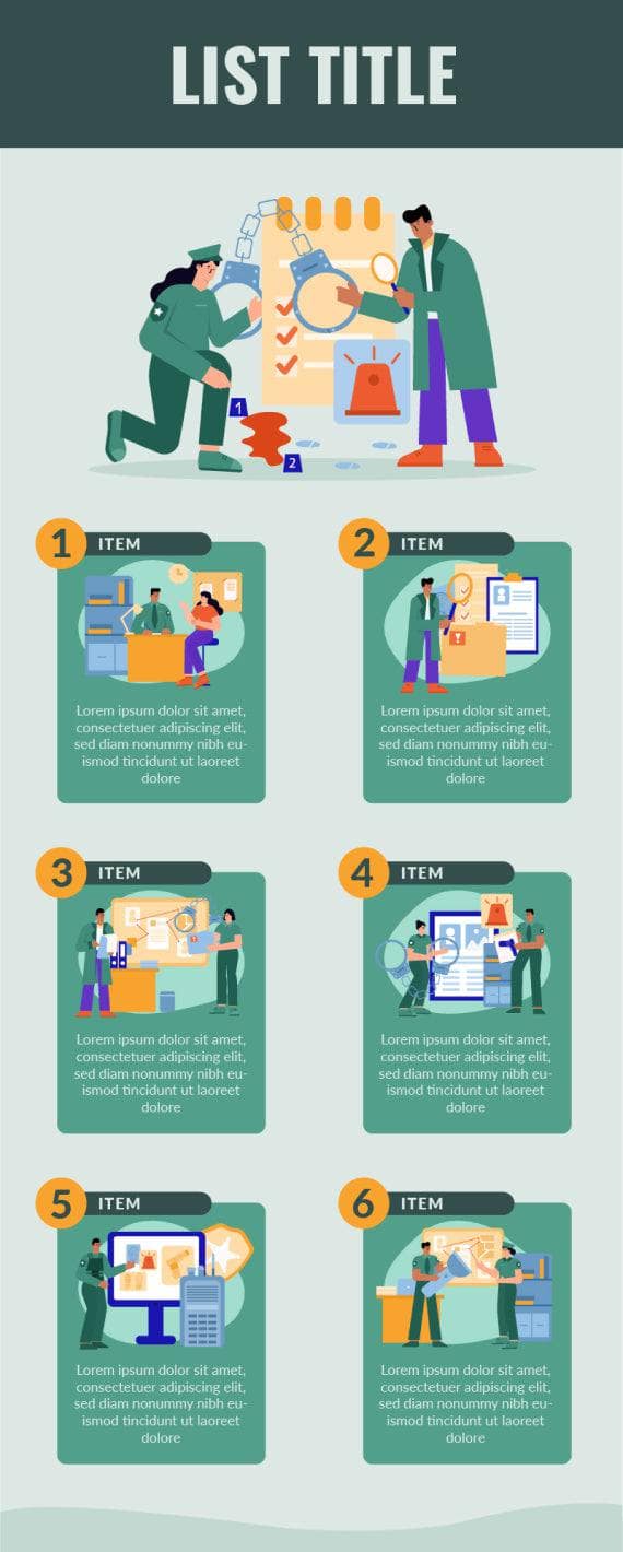 List-Infographics Infographics Dark Green List Infographic Template powerpoint-template keynote-template google-slides-template infographic-template