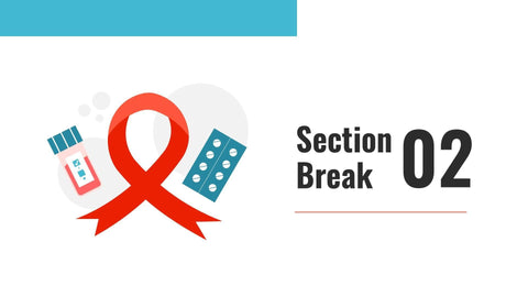 Medical-Presentation-Templates Slides Aquamarine and Red Simple HIV Care Presentation Template S07262301 powerpoint-template keynote-template google-slides-template infographic-template