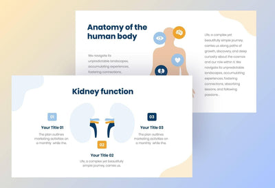 Medical-Presentation-Templates Slides Blue Light and Yellow Simple Anatomy Presentation Template S07252301 powerpoint-template keynote-template google-slides-template infographic-template
