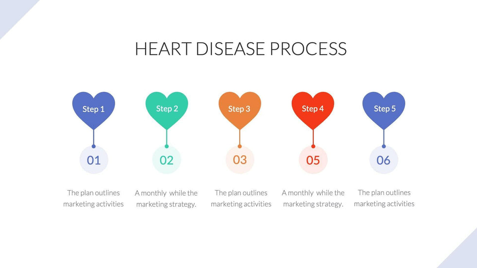 Medical-Presentation-Templates Slides Colorful Professional and Simple Heart Presentation Template S07242301 powerpoint-template keynote-template google-slides-template infographic-template