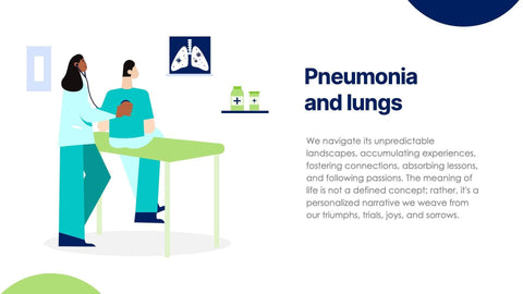 Medical-Presentation-Templates Slides Green and Blue Simple Pneumonia Presentation Template S07242301 powerpoint-template keynote-template google-slides-template infographic-template