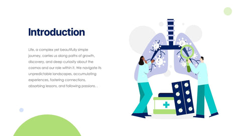 Medical-Presentation-Templates Slides Green and Blue Simple Pneumonia Presentation Template S07242301 powerpoint-template keynote-template google-slides-template infographic-template