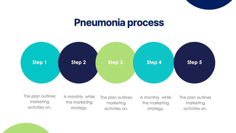 Medical-Presentation-Templates Slides Green and Blue Simple Pneumonia Presentation Template S07242301 powerpoint-template keynote-template google-slides-template infographic-template
