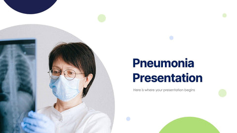 Medical-Presentation-Templates Slides Green and Blue Simple Pneumonia Presentation Template S07242301 powerpoint-template keynote-template google-slides-template infographic-template