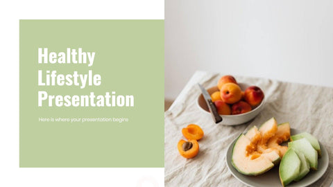 Medical-Presentation-Templates Slides Healthy Lifestyle Presentation Template S08072301 powerpoint-template keynote-template google-slides-template infographic-template
