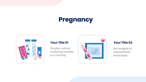 Medical-Presentation-Templates Slides Pink and Blue Simple Pregnancy Presentation Template S07272301 powerpoint-template keynote-template google-slides-template infographic-template