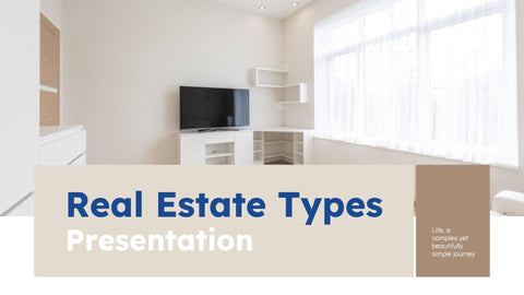Real-Estate-Presentation-Templates Slides Real Estate Types Presentation Template S09052301 powerpoint-template keynote-template google-slides-template infographic-template