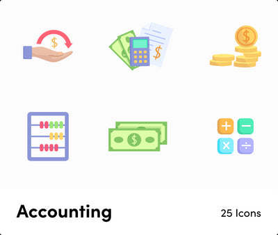 Agriculture-Flat-Vector-Icons Icons Accounting Flat Vector Icons S04142201 powerpoint-template keynote-template google-slides-template infographic-template