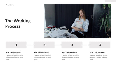 Annual-Report-Deck Slides Minimalist Annual Report Presentation Template powerpoint-template keynote-template google-slides-template infographic-template