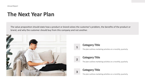Annual-Report-Deck Slides Minimalist Annual Report Presentation Template powerpoint-template keynote-template google-slides-template infographic-template
