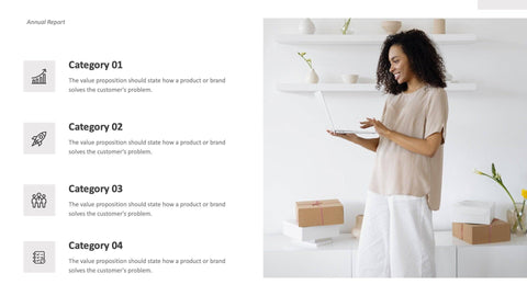 Annual-Report-Deck Slides Minimalist Annual Report Presentation Template powerpoint-template keynote-template google-slides-template infographic-template