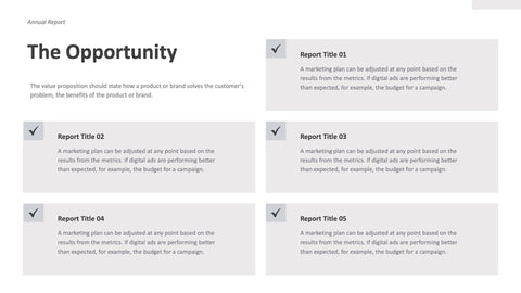 Annual-Report-Deck Slides Minimalist Annual Report Presentation Template powerpoint-template keynote-template google-slides-template infographic-template