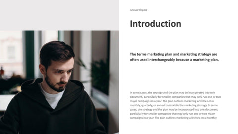 Annual-Report-Deck Slides Minimalist Annual Report Presentation Template powerpoint-template keynote-template google-slides-template infographic-template