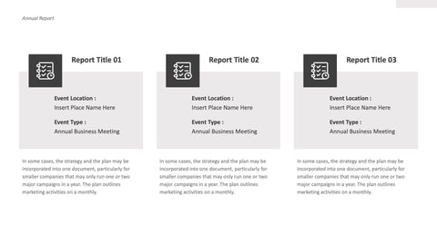 Annual-Report-Deck Slides Minimalist Annual Report Presentation Template powerpoint-template keynote-template google-slides-template infographic-template