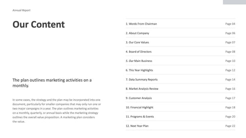 Annual-Report-Deck Slides Minimalist Annual Report Presentation Template powerpoint-template keynote-template google-slides-template infographic-template