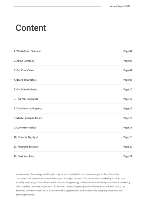 Annual-Report-Documents Documents Beige and Dark Gray Minimalist Annual Report PowerPoint Template powerpoint-template keynote-template google-slides-template infographic-template