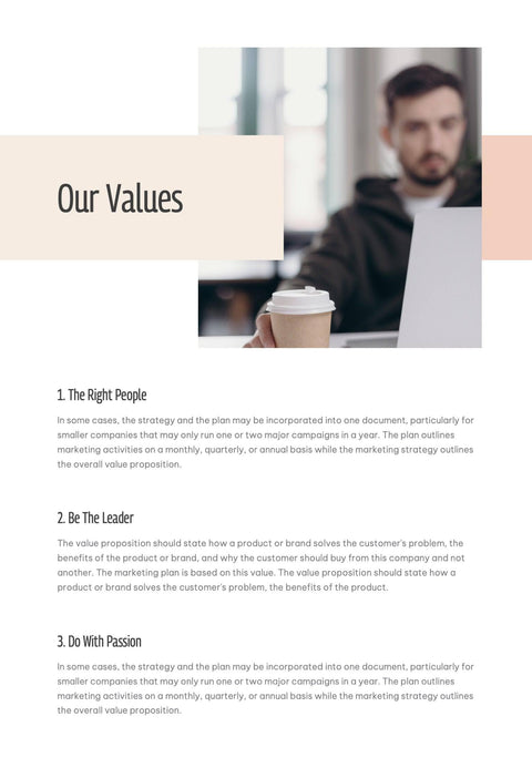 Annual-Report-Documents Documents Beige and Orange Minimalist Annual Report PowerPoint Template powerpoint-template keynote-template google-slides-template infographic-template
