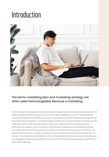 Annual-Report-Documents Documents Beige and Orange Minimalist Annual Report PowerPoint Template powerpoint-template keynote-template google-slides-template infographic-template