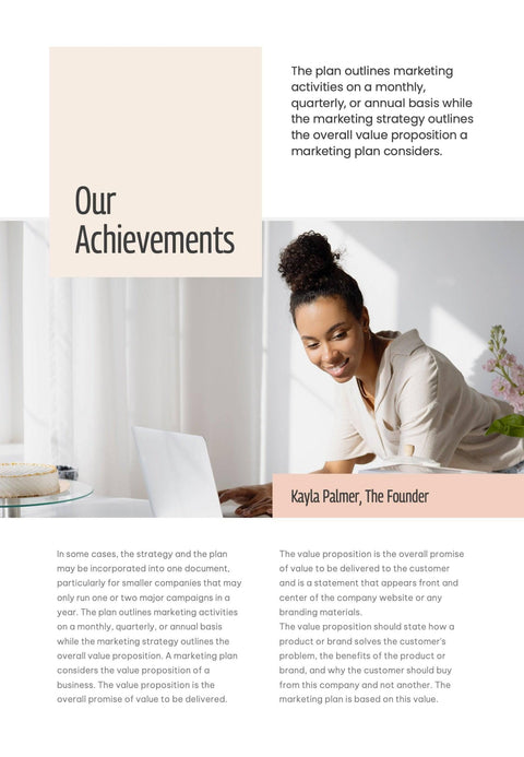Annual-Report-Documents Documents Beige and Orange Minimalist Annual Report PowerPoint Template powerpoint-template keynote-template google-slides-template infographic-template