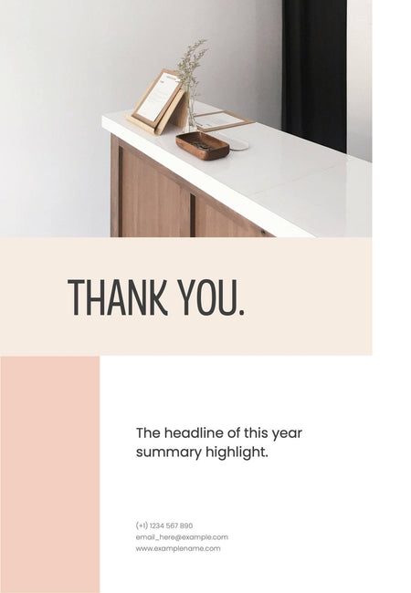Annual-Report-Documents Documents Beige and Orange Minimalist Annual Report PowerPoint Template powerpoint-template keynote-template google-slides-template infographic-template
