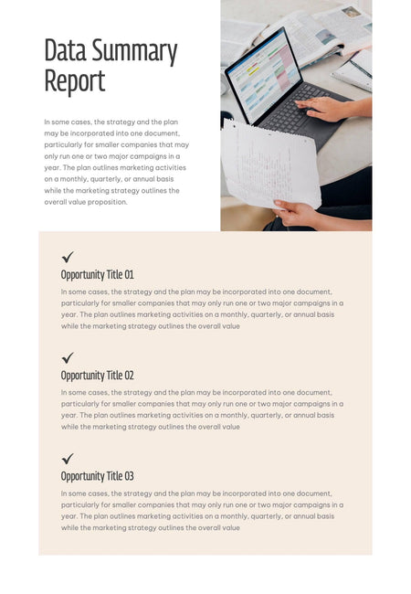 Annual-Report-Documents Documents Beige and Orange Minimalist Annual Report PowerPoint Template powerpoint-template keynote-template google-slides-template infographic-template