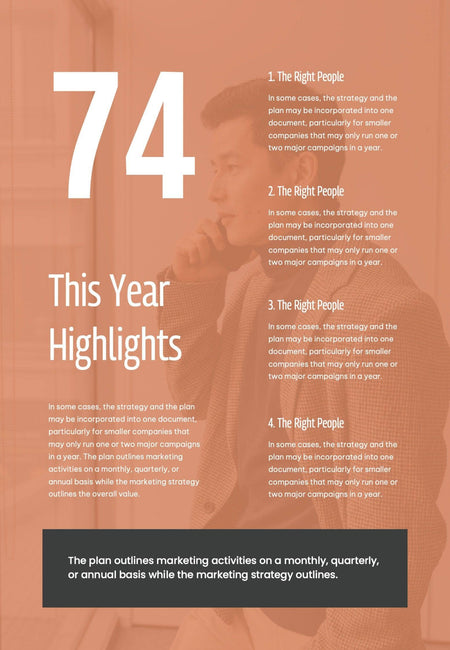 Annual-Report-Documents Documents Beige and Orange Minimalist Annual Report PowerPoint Template powerpoint-template keynote-template google-slides-template infographic-template