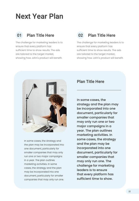 Annual-Report-Documents Documents Blue Light and Dark Gray Minimalist Annual Report PowerPoint Template powerpoint-template keynote-template google-slides-template infographic-template