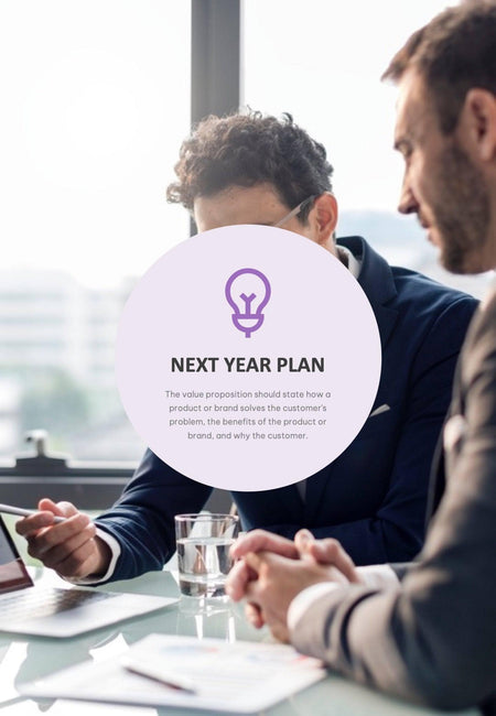 Annual-Report-Documents Documents Lavender Light Minimalist Annual Report PowerPoint Template powerpoint-template keynote-template google-slides-template infographic-template