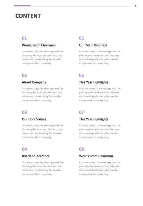 Annual-Report-Documents Documents Lavender Light Minimalist Annual Report PowerPoint Template powerpoint-template keynote-template google-slides-template infographic-template