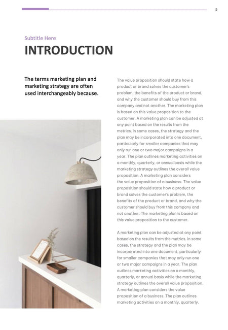 Annual-Report-Documents Documents Lavender Light Minimalist Annual Report PowerPoint Template powerpoint-template keynote-template google-slides-template infographic-template