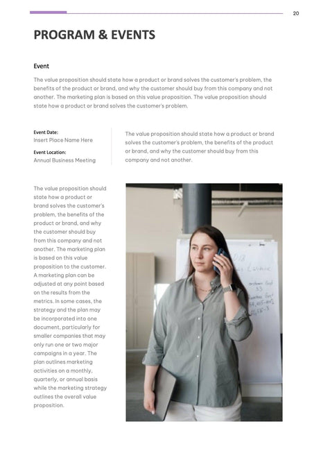 Annual-Report-Documents Documents Lavender Light Minimalist Annual Report PowerPoint Template powerpoint-template keynote-template google-slides-template infographic-template