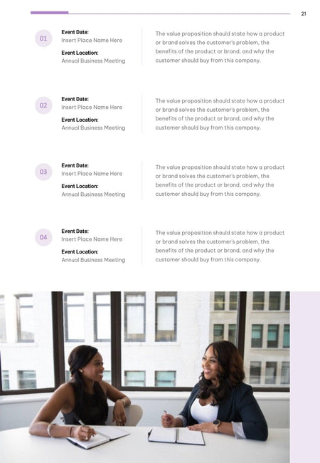 Annual-Report-Documents Documents Lavender Light Minimalist Annual Report PowerPoint Template powerpoint-template keynote-template google-slides-template infographic-template